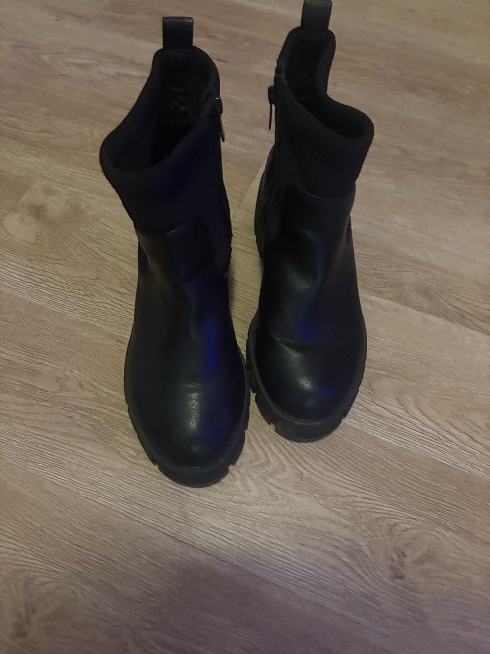 Torrid Wide width Women's Black Leather Ankle Boots - Sleek Chelsea Style